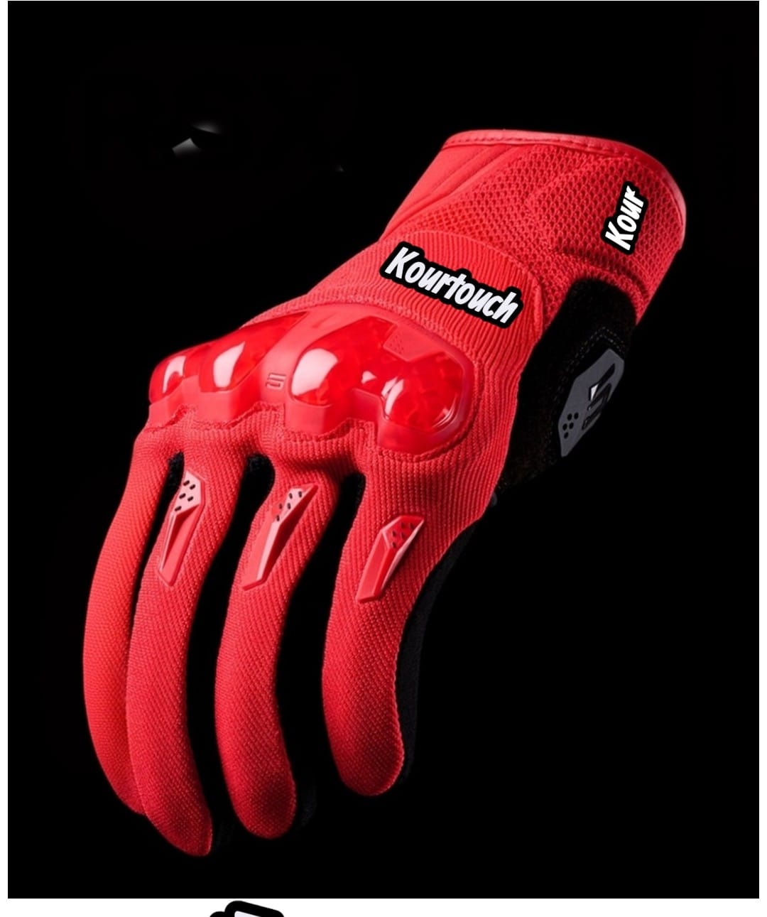Red Racing Motorcycle Gloves